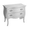 Homeroots 34" White Solid Wood Two Drawer Chest 389780 - alternate 4