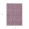 Homeroots 8' X 10' Eggplant And Ivory Geometric Washable Indoor Outdoor Area Rug 595640 - alternate 8