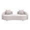 Homeroots 91" Beige Polypropylene Sofa 667650 - alternate 9