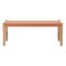 Homeroots 48in Tan and Brown Faux Leather and Solid Wood Upholstered Bench 668864 - alternate 1