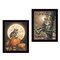 Homeroots Set Of Two Autumn Owls Black Framed Print Wall Art, 2PK 405893 - alternate 4
