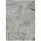 Homeroots 5' X 8' Gray And Ivory Geometric Washable Indoor Outdoor Area Rug 594792 - alternate 9