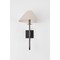 Troy Lighting Mateo 1 Light Wall Sconce, Patina Brass And Graphite, 12 In x 20.5 In B2121-PBR/GRA - alternate 8