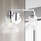 Jonathan Y Manhattan Vintage 18.5 in. 2-Light Metal/Glass Industrial Rustic LED Vanity, Chrome JYL3545B - alternate 10