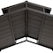 Sunjoy 8 ft. x 5 ft. Brown Steel 2-tier Grill Gazebo Hardtop A104002820 - alternate 7