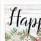 Homeroots Happy Holiday White Framed Print Wall Art 529702 - alternate 5