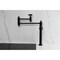 Kingston Brass Deck Mount Pot Filler Faucet with Knurled Handle, Matte Black KS3700RKZ - alternate 6