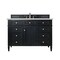 James Martin Vanities Brittany 48" Single Vanity, Black Onyx, w/ 3 CM Siberian Silestone Top 650-V48-BKO-3SFR - alternate 1