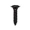 Auveco #8-18 x 11/16in Phillips Oval #6 Head Ab with Sems Tapping Screw - Black, 100PK 10653 - alternate 1
