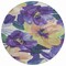 Homeroots 8' Purple And Lavender Round Floral Washable Indoor Outdoor Area Rug 611086 - alternate 8