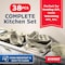 Bakkenmaster Bakken Master 38 Piece Granite Cookware and Bakeware Set, Nonstick Granite Coating BKCWSTK38WHT - alternate 8