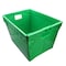 Flipside Corrugated Postal Storage Tote, 18-1/4 in L x 13-1/4 in W x 11-3/5 in H, Green, Plastic, 4 PK 40152 - alternate 1