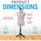 Topmaster Mannequin Adjustable Height Durable Foam and Canvas Construction Wooden Base, Compact Shoulder Width TPMAQTO12 - alternate 8