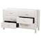 Baxton Studio Laria Modern White Teddy-Bear Fabric 6-Drawer Dresser 253-13998-ZORO - alternate 10