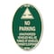 Signmission Unauthorized Vehicles Towed at Owner Expense , 12 In X 18 In Architectural, Heavy Gauge Aluminum A-OV-G-1218-22775 - alternate 1