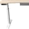 Homeroots Adjustable Height Oak and White Metal And Wood Hi Low Sit Or Stand Desk 558231 - alternate 5