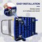Wrightmaster 880 lb. Capacity 4-Wheel Steel Standard Duty Platform Truck - Blue, Folding Push Cart ZR-B1-400 - alternate 9