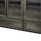 Homeroots 62in Dark Brown Iron Two Drawer Sideboard with Four Glass Doors 380205 - alternate 5