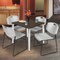 Regency Square Kahlo Breakroom Table W/ 4 Zeng Stack Chairs, 36 in W, 36 in L, Noble Oak TPL3636NWCM44GY - alternate 7
