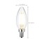 Satco 8 Watt C11 LED Clear Finish Candelabra Base 5000K 90 CRI 800 Lumens 120 Volt S11345 - alternate 4