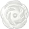 Homeroots Set of Six White Ceramic Flower Shape Drawer Pull Knobs, 6PK 635788 - alternate 9