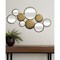 Homeroots 37" Gold Metal And Mirrored Glass Wall Decor Accent Mirror 632345 - alternate 1