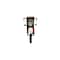 Homeroots Red and Black Metal And Wood Rolling Glider Bike Bar Cart With Wine Storage 374340 - alternate 5