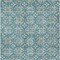 Homeroots 8' X 10' Teal Blue Gray And Gold Floral Washable Indoor Outdoor Area Rug 595994 - alternate 9