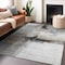 Homeroots 3' X 5' Brown Black And Gray Abstract Washable Indoor Outdoor Area Rug 603647 - alternate 6