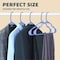 Lifemaster Heavy Duty Plastic Clothes Hangers, Space-Saving, Non-Slip, Holds 5 lbs, Blue, 100PK LMPLCBLU100 - alternate 6