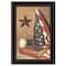 Homeroots God and Country 3 Black Framed Print Wall Art 406410 - alternate 1