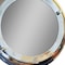 Homeroots 21" Silver Round Aluminum Framed Accent Mirror 364221 - alternate 5