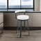 Armen Living Neura Swivel Counter or Bar Stool in Cloud Finish with White Faux Leather 840254333536 - alternate 19