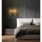 Z-Lite Claudelle 2-Light Wall Sconce, 13.75 in W x 14.5 in H, Matte Black + Modern Gold 4014-2S-MB-MGLD - alternate 8
