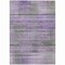 Homeroots 10' X 14' Purple Lavender And Gray Striped Washable Indoor Outdoor Area Rug 588069 - alternate 9