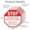 Signmission Stop Do Not Leave Deliveries Here T, 10 inch X 10 inch, Aluminum Metal Signs, 5PK OC-A-5Pack-10-48 - alternate 6