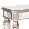 Homeroots 47" Silver and Gold Mirrored Glass Console Table With Drawer 568868 - alternate 9