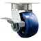 Service Caster 4 Inch Kingpinless Solid Poly Wheel Swivel Caster with Brake SCC-KP30S420-SPUR-SLB - alternate 1