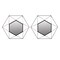 Uniquewise Set of 2 Decorative 20-Inch Star Shaped Black Metal Frame Modern Wall Mounted Geometric Mirror - QI004582.2 - alternate 9