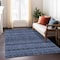 Homeroots 5' X 8' Navy Blue And Black Southwestern Washable Indoor Outdoor Area Rug 587549 - alternate 9