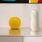 Homeroots 4" Yellow Aluminum Decorative Orb Tabletop Sculpture 480021 - alternate 4