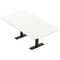 Skutchi Designs 6 Person Conference Table With Power Unit | 6' Arc Rectangle Table | Harmony Series HAR-AREC-48X72-T.BK-W960-NA - alternate 1