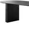 Homeroots 79" Black Wood Double Pedestal Base Oval Dining Table 720661 - alternate 5