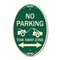 Signmission No Parking Tow-Away Zone with Bidirectional A, 12 In X 18 In Architectural, Heavy Gauge Aluminum A-OV-G-1218-23608 - alternate 1