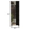 Homeroots 20" Gray And Black Laminate Accent Cabinet With Seven Shelves 477678 - alternate 4