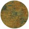 Homeroots 8' Copper And Green Round Abstract Washable Indoor Outdoor Area Rug 603583 - alternate 9