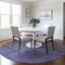 Homeroots 8' Olive Green And Purple Round Ombre Washable Indoor Outdoor Area Rug 563723 - alternate 8