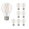 Bulbrite LED Filament 7 W Dimmable A19 Light Bulb with Clear Finish and E26 Base, 3000K, 800Lumens, 8PK 861621 - alternate 1