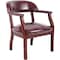 Boss Ivy League Executive Chair, 24 in W 26" L 31" H, Fixed, Vinyl Seat B9540-BY - alternate 1
