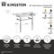 Kingston Brass 36-Inch Solid Surface Console Sink with Stainless Steel Legs, 8-Inch, 3-Hole KVPB3368SQA2 - alternate 6